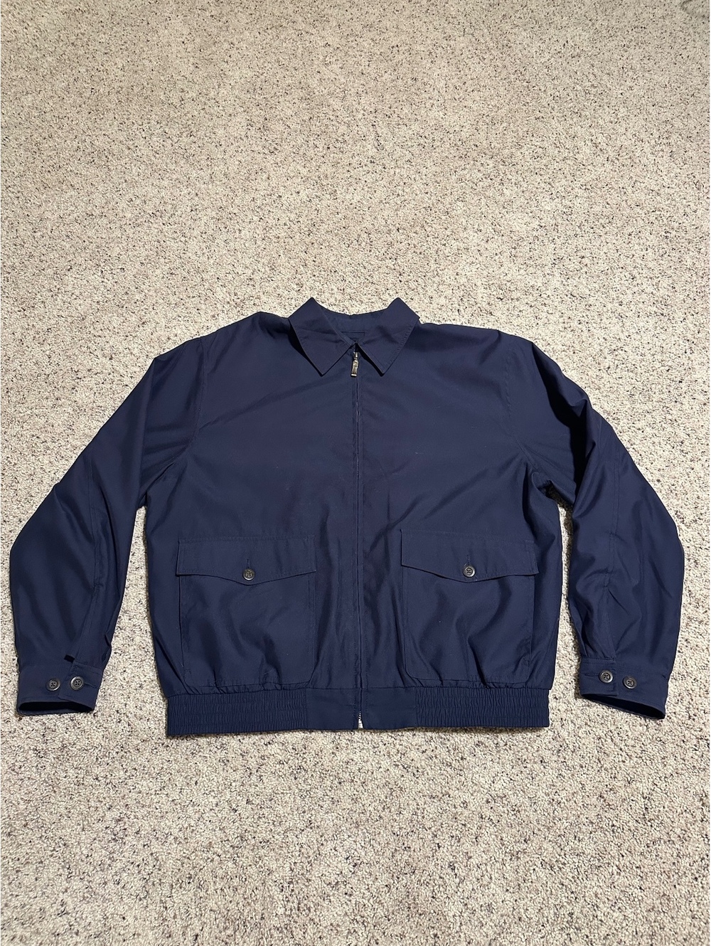 Pendleton Vintage Navy Blue Harrington Jacket Large